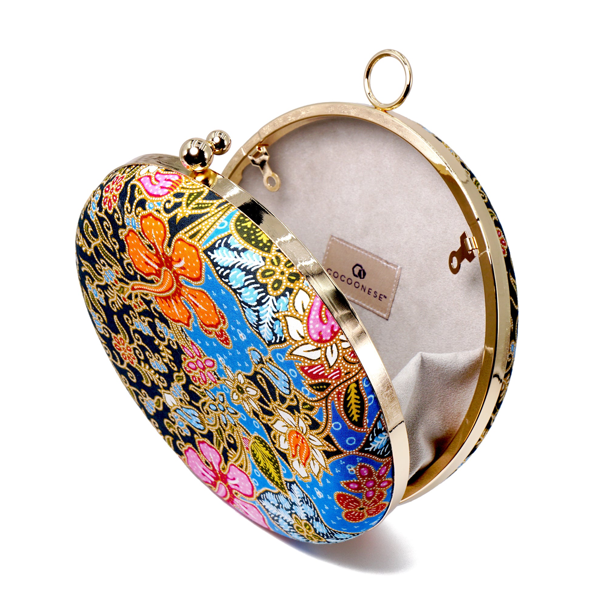 30% OFF - Round Hard Case Bamboo Handle Bag - Jlamprang(BL)