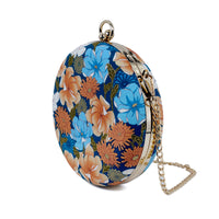 Round Hard Case Bamboo Handle Bag - Beverly