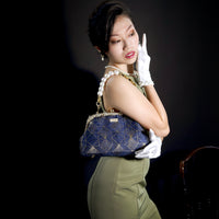 Rhinestone Frame Clutch Bag - Diamond