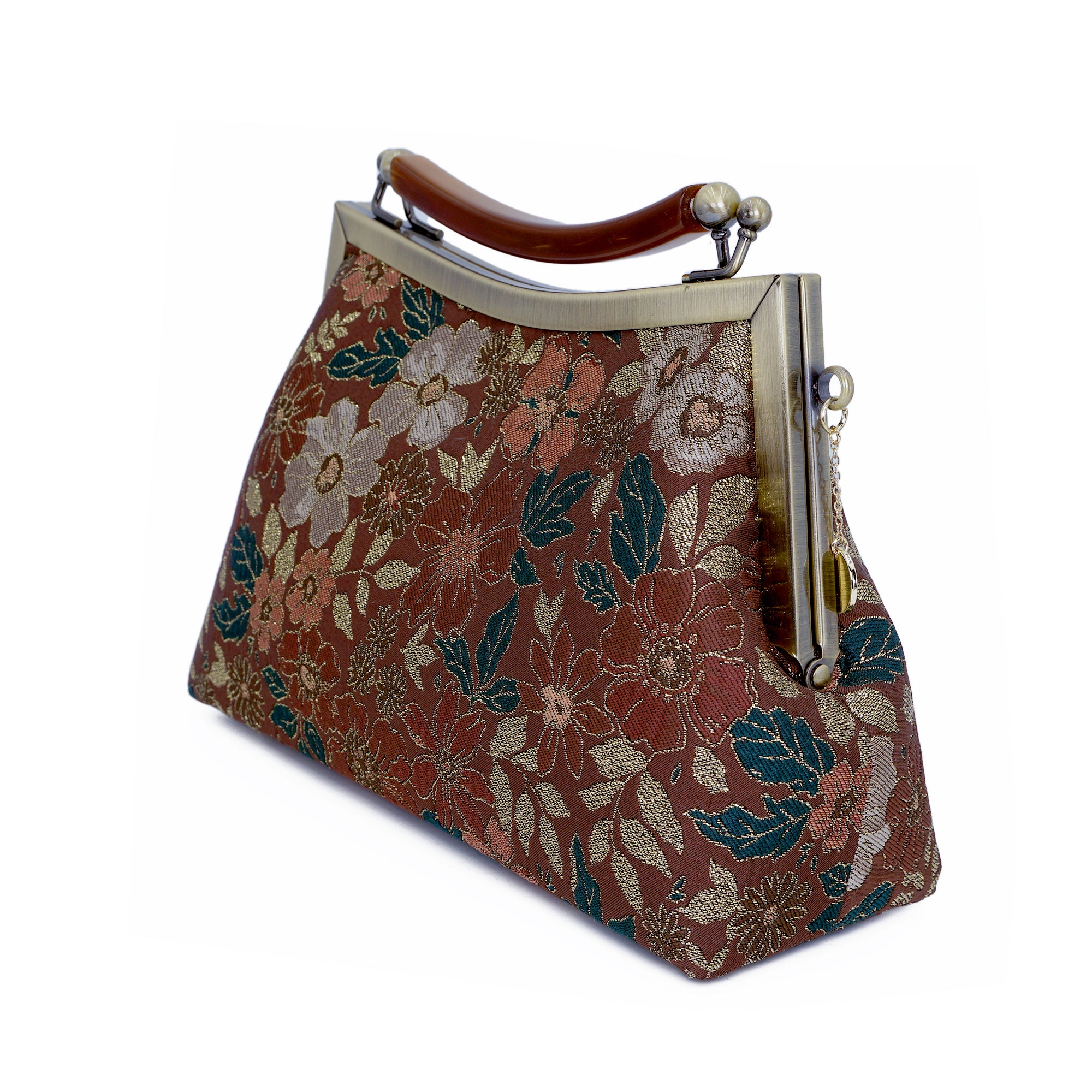 50% OFF - Amber Resin Top Handle Bag