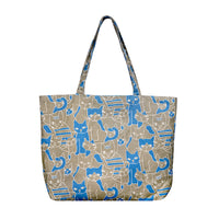 Shopper Tote Bag - Finch Cat