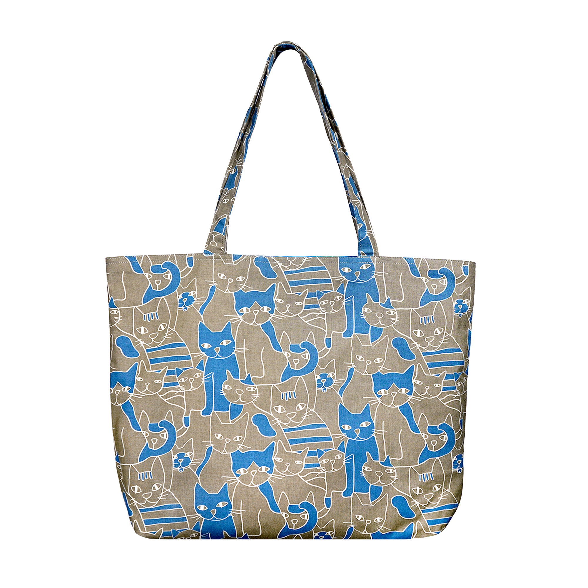 Shopper Tote Bag - Finch Cat
