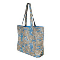 Shopper Tote Bag - Finch Cat