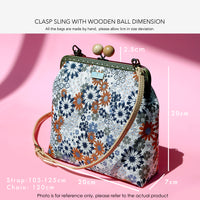 40% OFF - Clasp Sling With Wooden Ball - Rose Revery