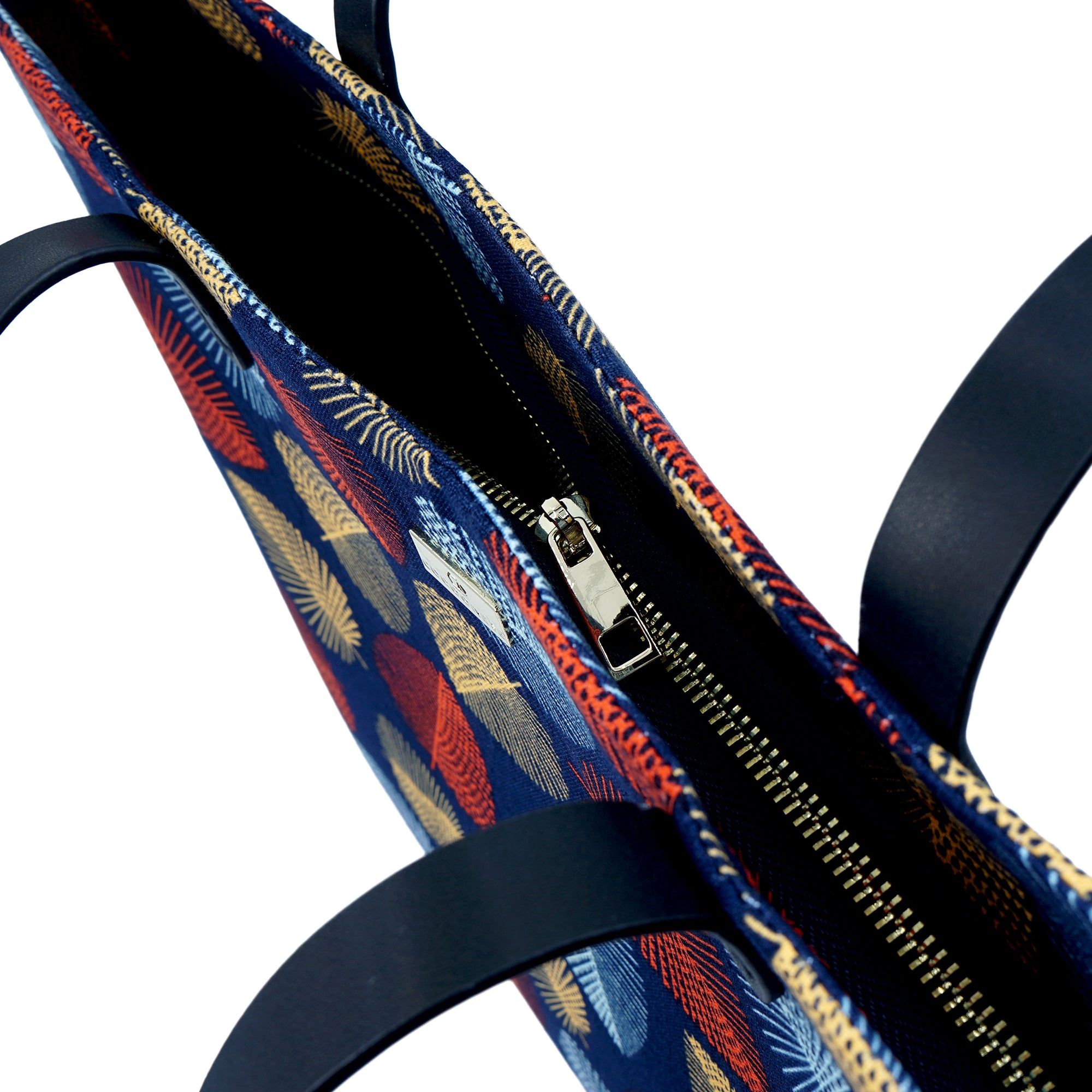 Zipper Top Tote Bag - Fall