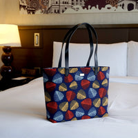 Zipper Top Tote Bag - Fall