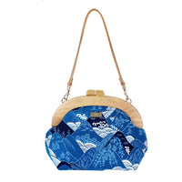 Round Crossbody Bag With Wooden Frame - Yamano Valley