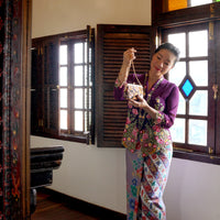 Nyonya Kebaya Blouse - Anggun Ungu (size: M)