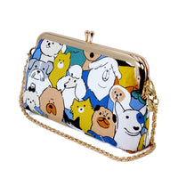 Wristlet Pouch - Dogs Crowd