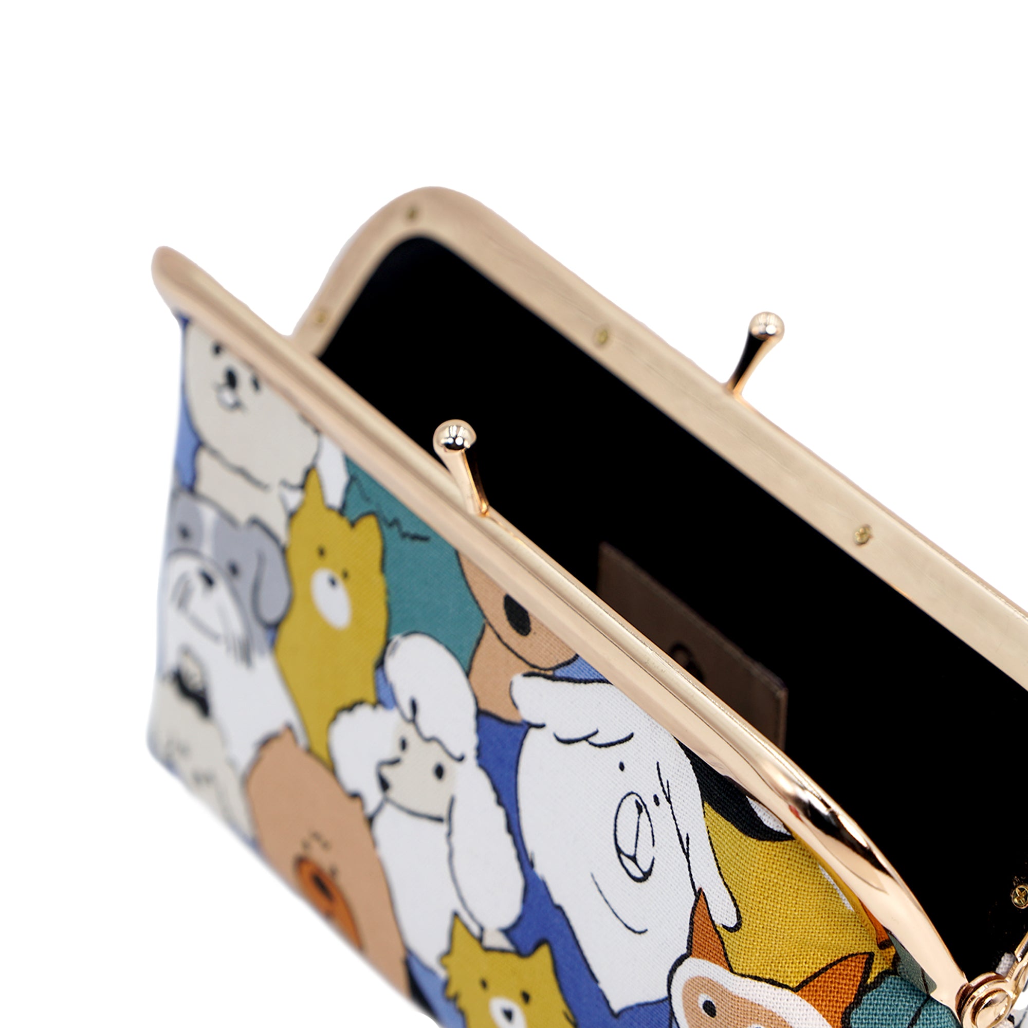 Wristlet Pouch - Dogs Crowd