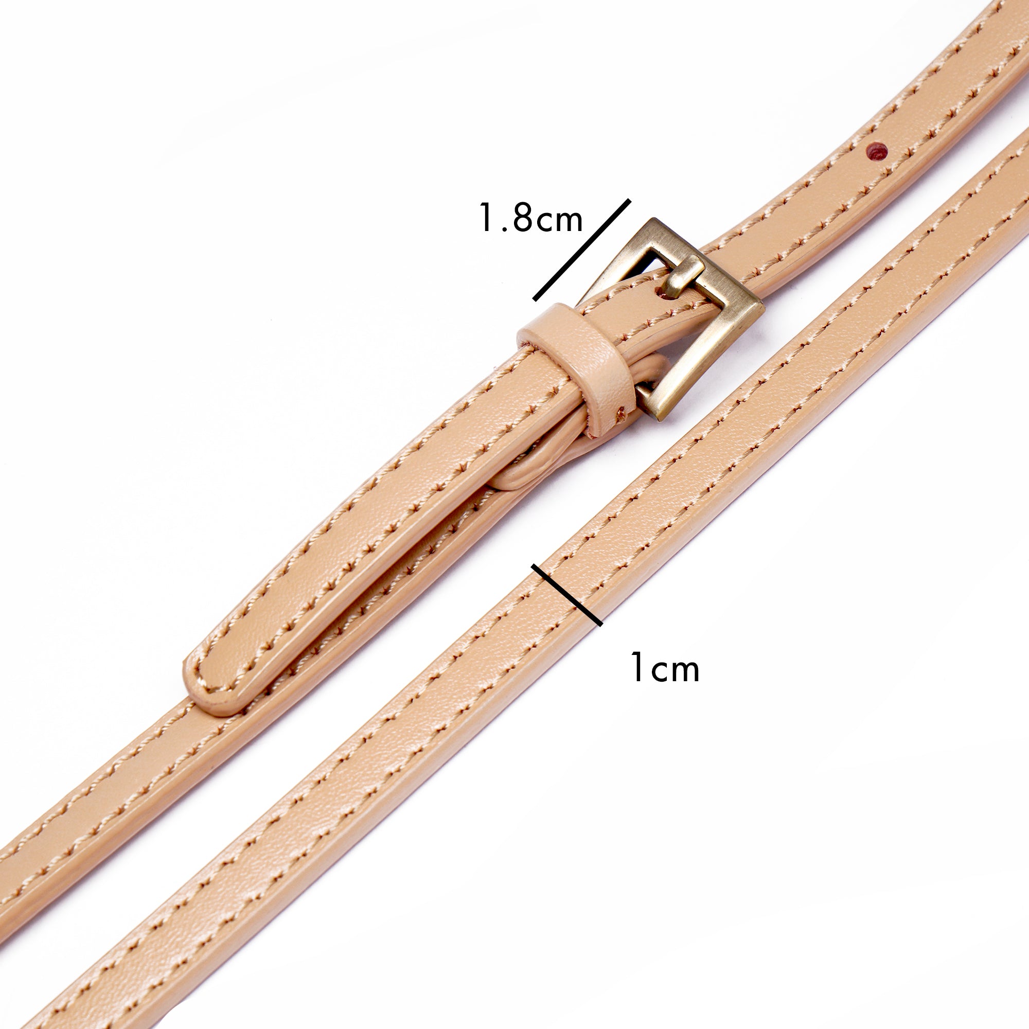 Leather Strap For Crossbody 120cm - Bronze Hardware