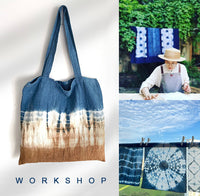Workshop Program - Natural indigo tie dye tote bag & scarves
