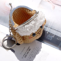 Animal Coin Purse with Key Chain - Sheep