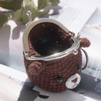 Animal Coin Purse with Key Chain - Little Bear