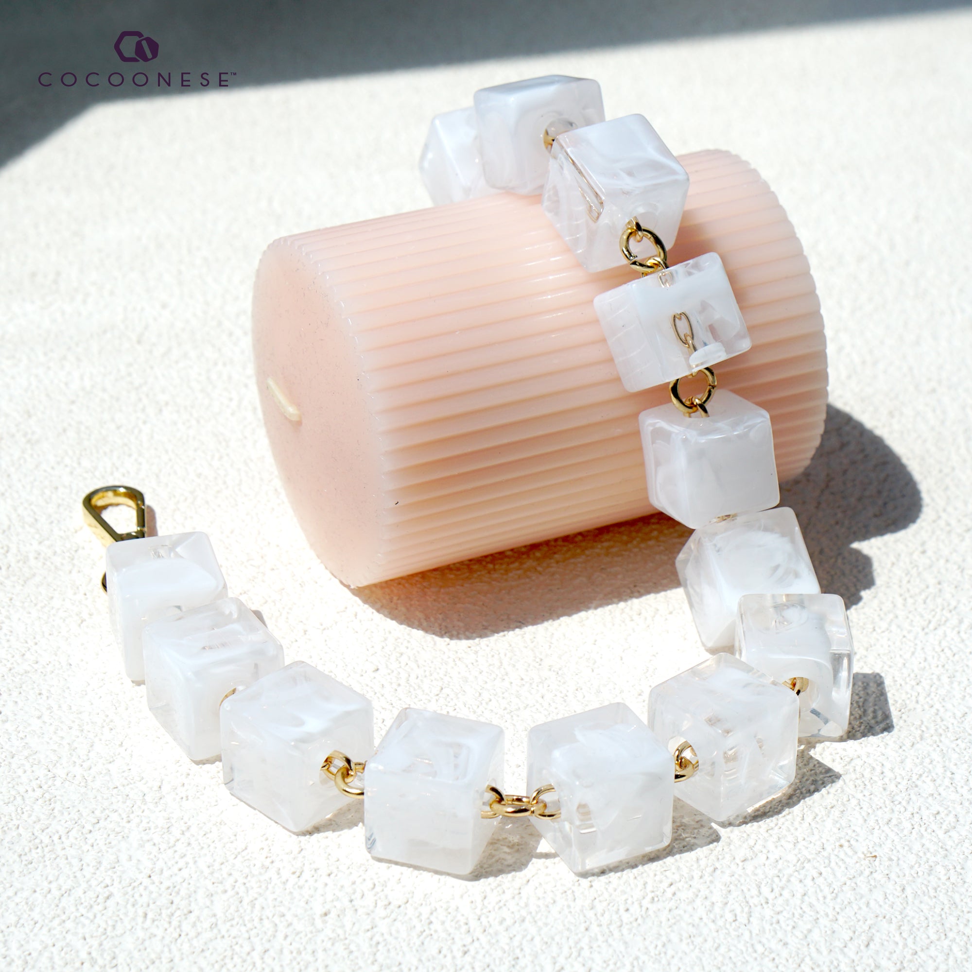 Acrylic Bag Chain Strap - Clover Club