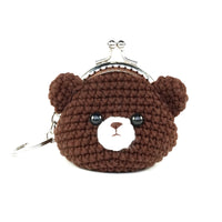 Animal Coin Purse with Key Chain - Little Bear