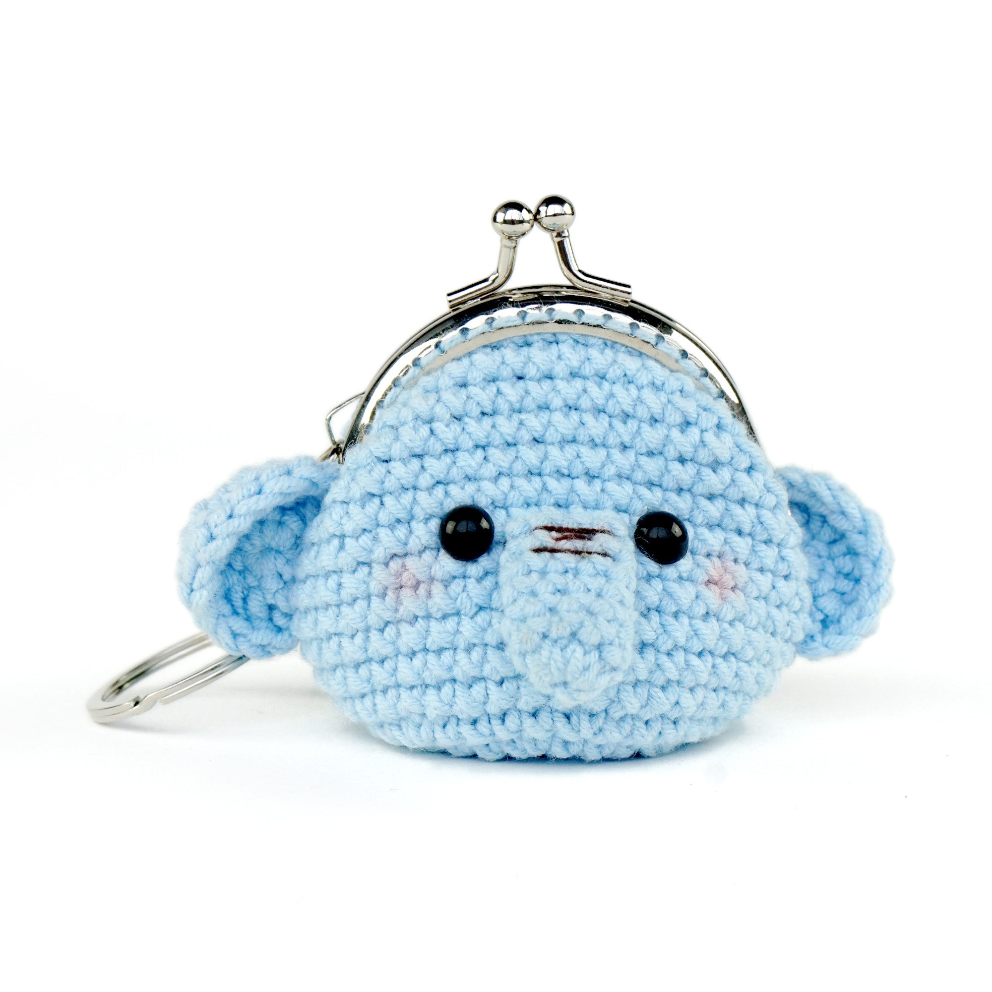 Animal Coin Purse with Key Chain - Elephant