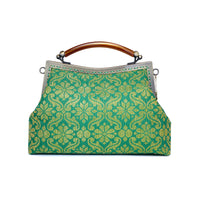 50% OFF - Amber Resin Top Handle Bag - Royal Songket (GG)