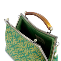 50% OFF - Amber Resin Top Handle Bag - Royal Songket (GG)