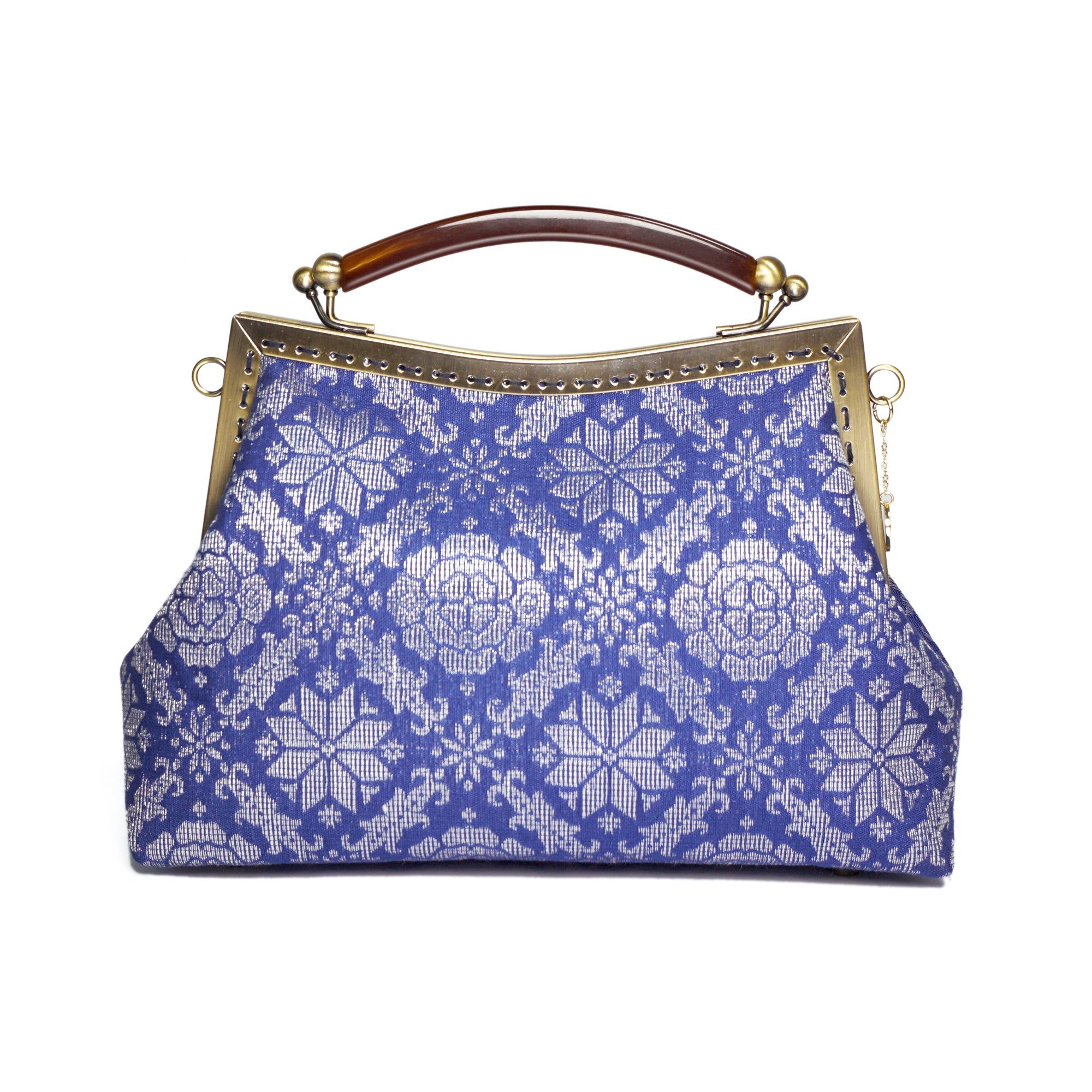 50% OFF - Amber Resin Top Handle Bag - Royal Songket (LS)