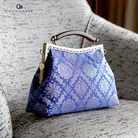 50% OFF - Amber Resin Top Handle Bag - Royal Songket (LS)