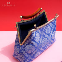 50% OFF - Amber Resin Top Handle Bag - Royal Songket (LS)