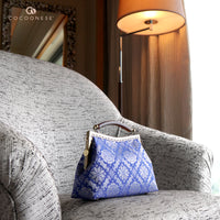 50% OFF - Amber Resin Top Handle Bag - Royal Songket (LS)