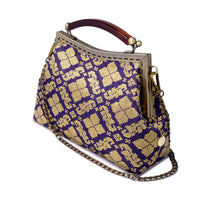 50% OFF - Amber Resin Top Handle Bag - Royal Songket (PG)