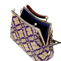 50% OFF - Amber Resin Top Handle Bag - Royal Songket (PG)