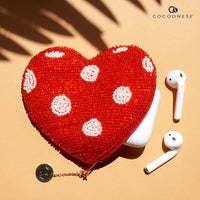 Beaded Coin Purse - Heart