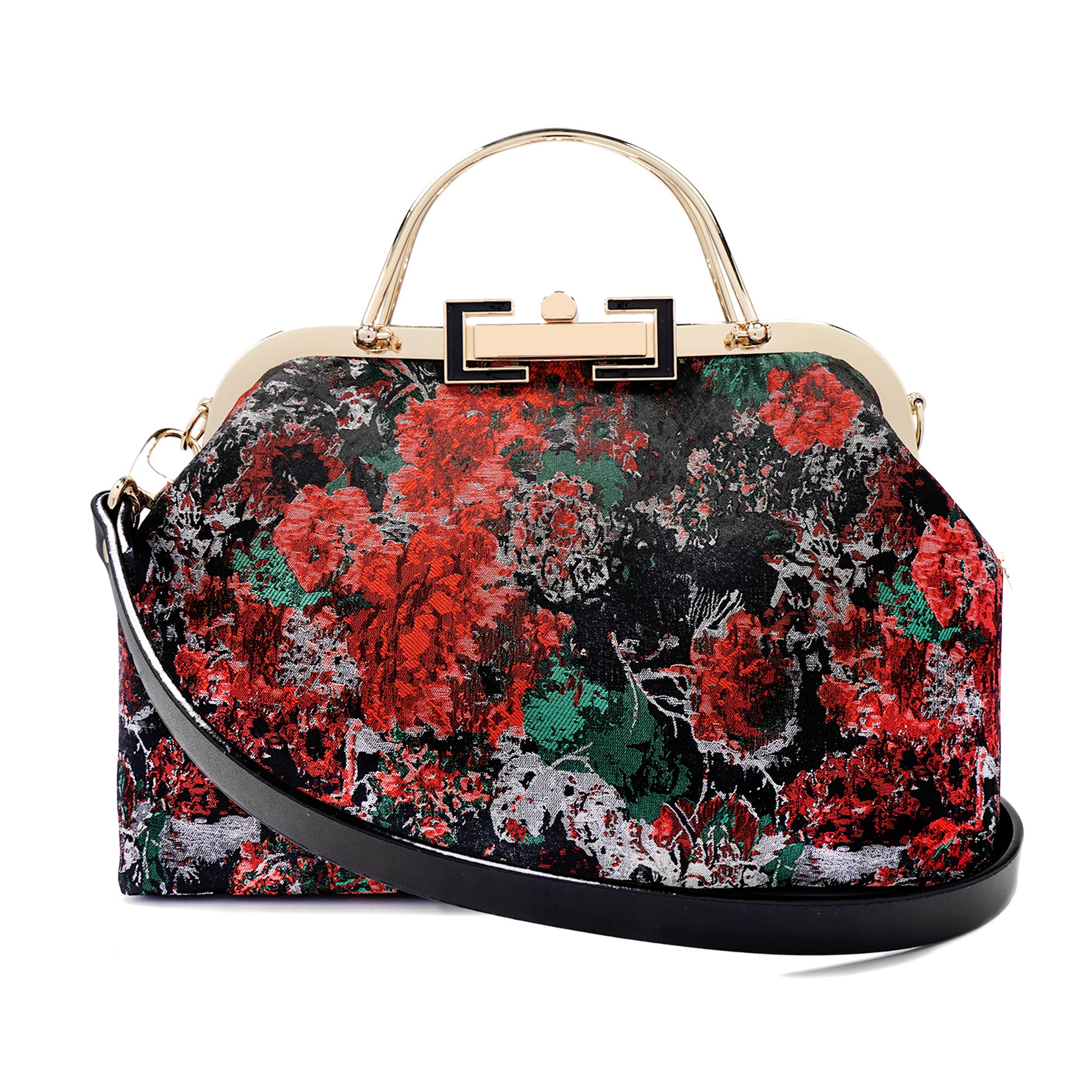 Clasp Shoulder Bag - Impressionism