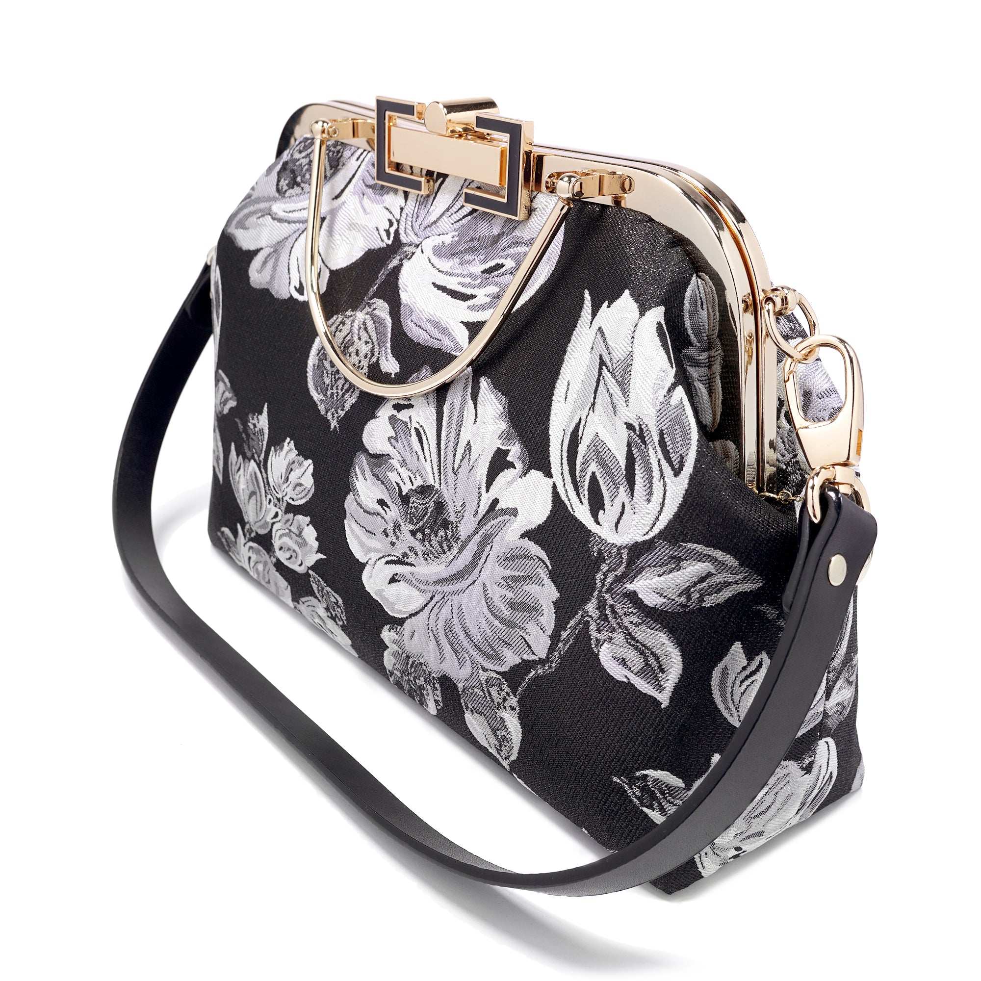 Clasp Shoulder Bag - Rose Moss