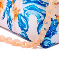 Clasp Handbag with Acrylic Chain - Cascade