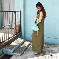 50% OFF - Drawstring Top Handle Handbag  - Little Drunk Birds