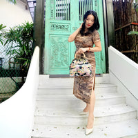 30% OFF - Clasp Handbag - Coreopsis River