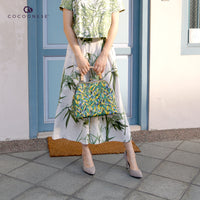 40% OFF -Clasp Handbag - Tender Grass