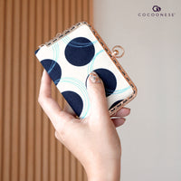 30% OFF - Kiss Clasp Card Holder - Dotted B&W
