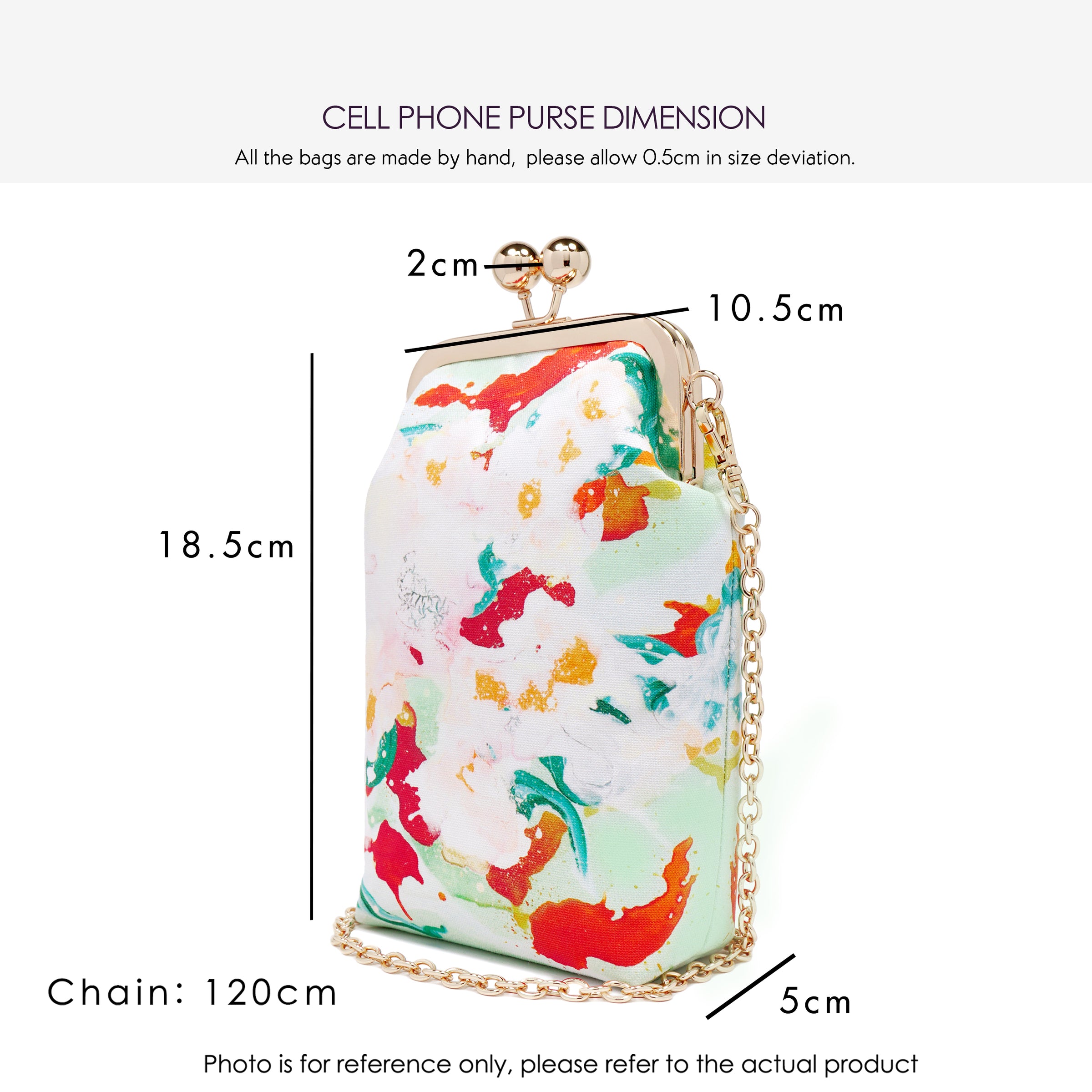 Cell Phone Purse - Rain Tiles