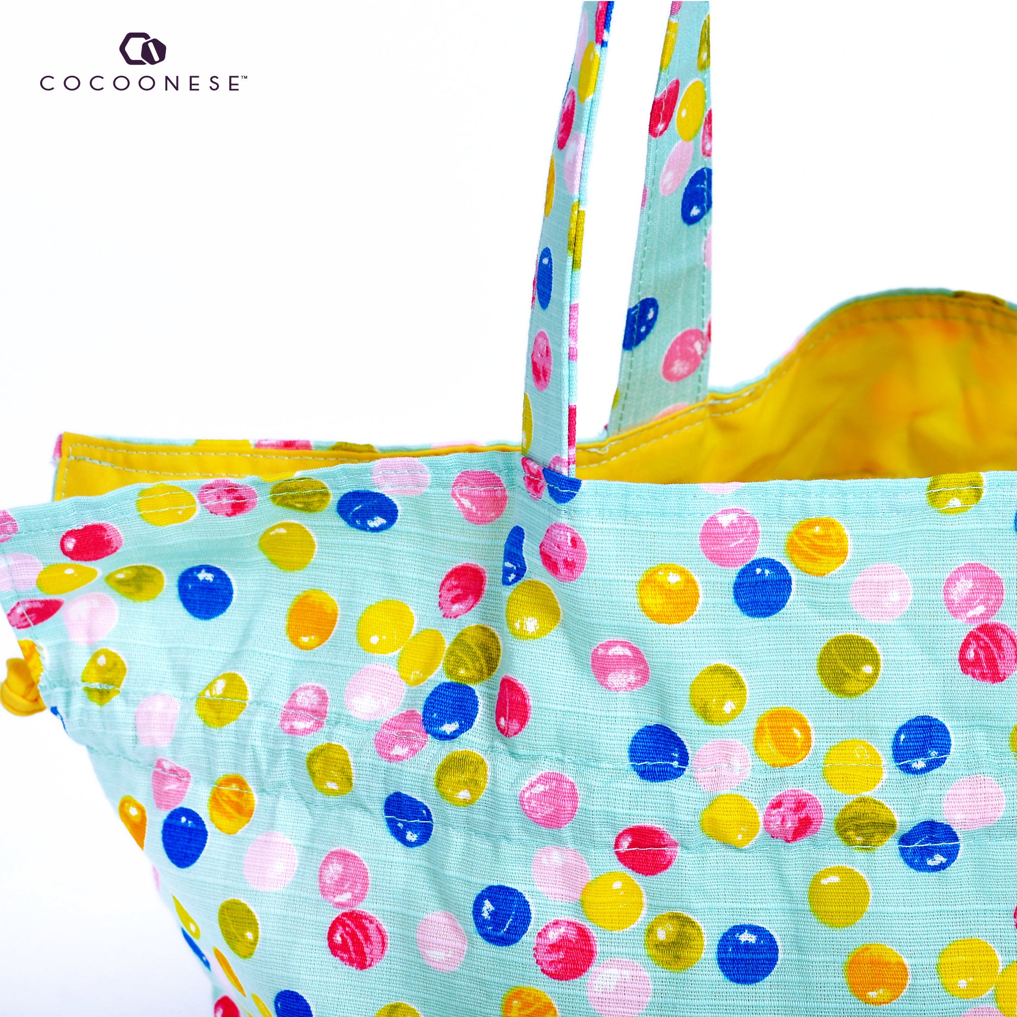 50% OFF - Drawstring Top Handle Handbag  - Bubble