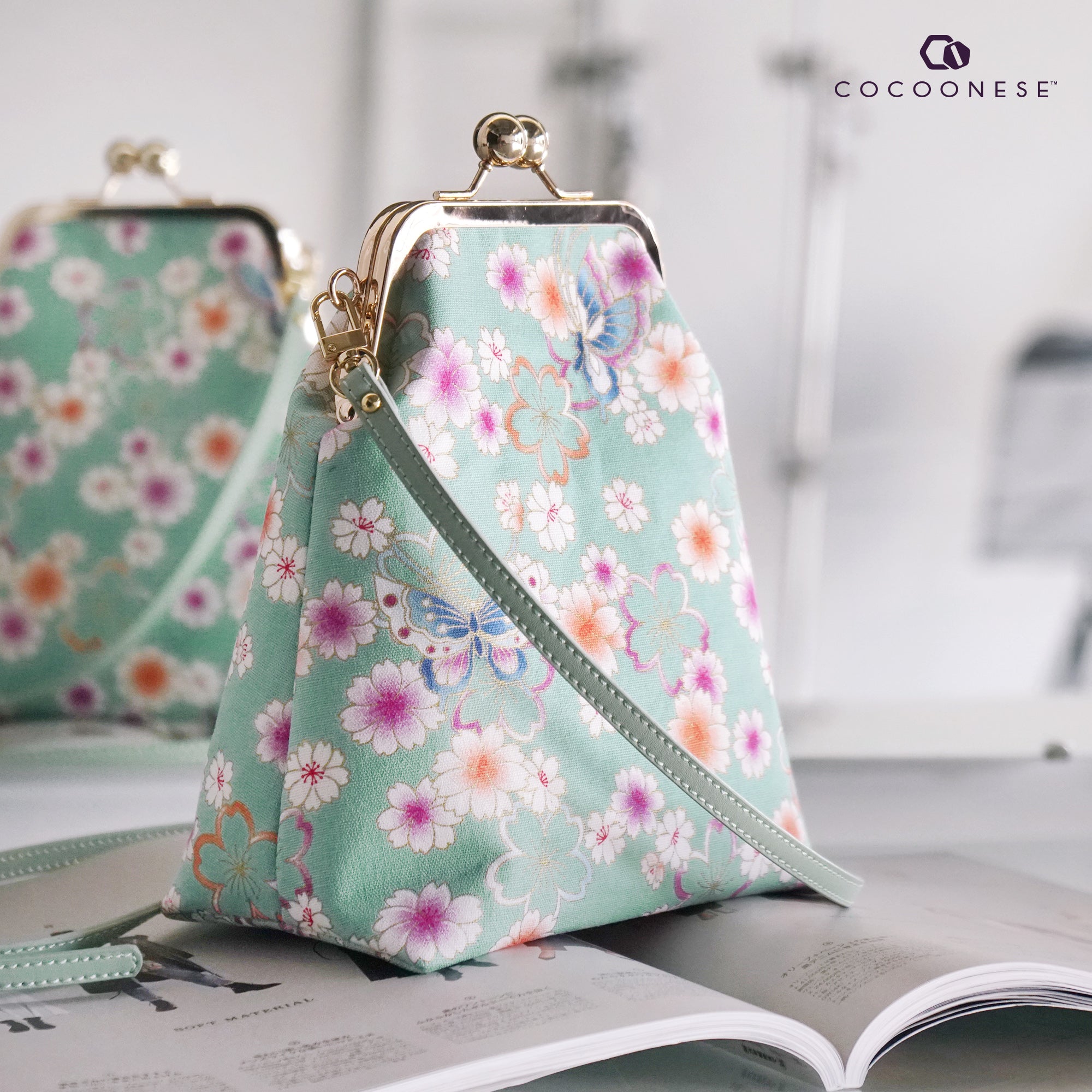 30% OFF - Trapezoid Crossbody Bag - Butterfly