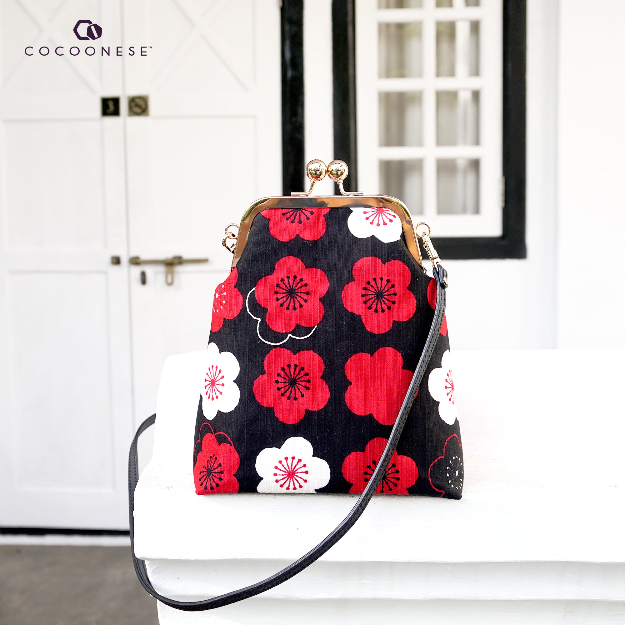 50% OFF - Trapezoid Crossbody Bag - Uguisu Ume