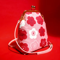 50% OFF - Trapezoid Crossbody Bag - Uguisu Ume