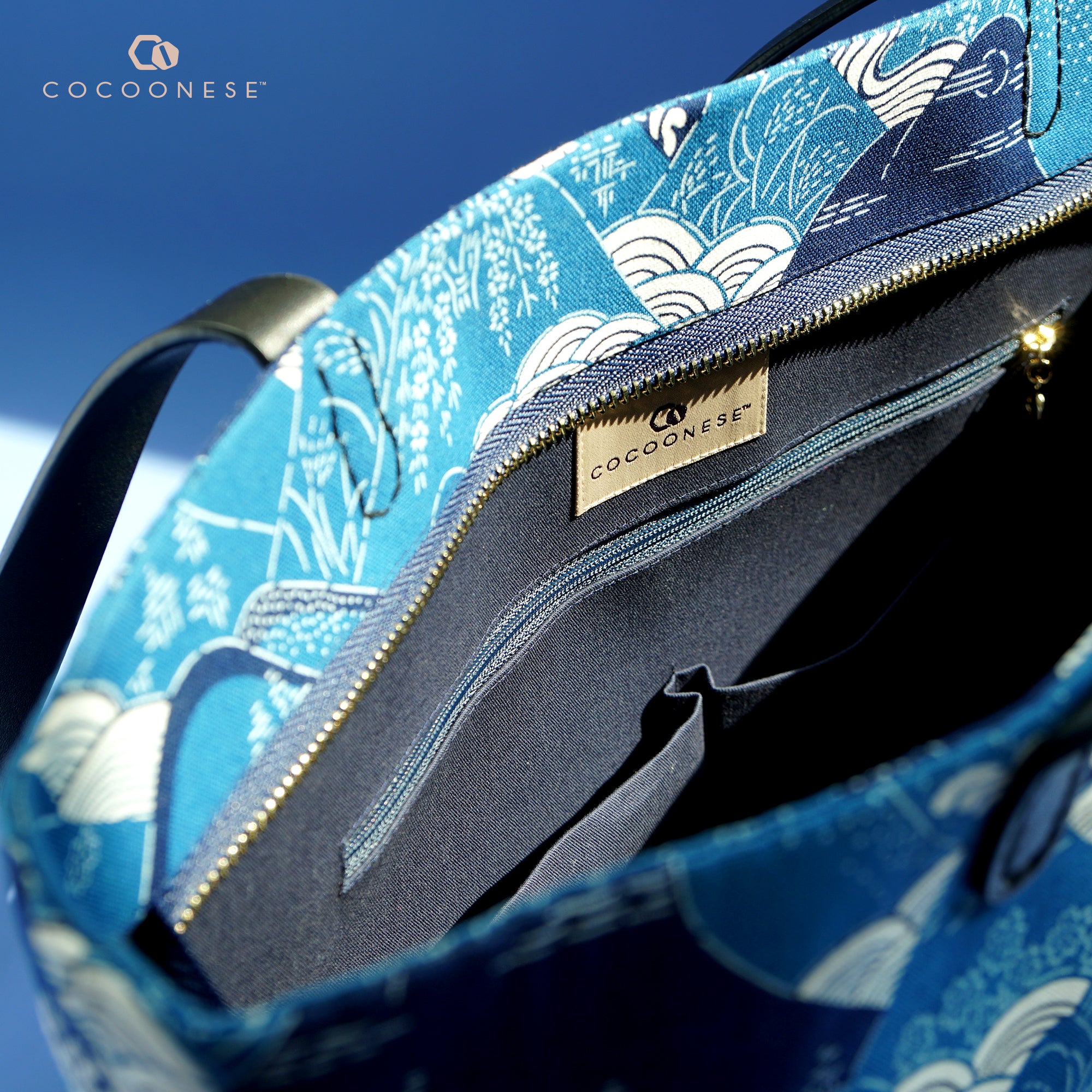 50% OFF - Zipper Top Tote Bag - Yamano Valley