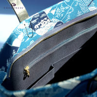 50% OFF - Zipper Top Tote Bag - Yamano Valley