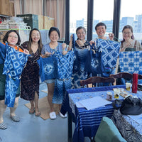 Workshop Program - Early bird 20% off - Natural indigo tie dye tote bag & scarves