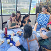Workshop Program - Early bird 20% off - Natural indigo tie dye tote bag & scarves