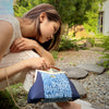 Amber Resin Top Handle Bag  - Shibori Water Wave