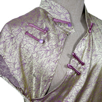 Short Sleeve Cheongsam - Twilight Flower