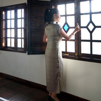 Short Sleeve Cheongsam - Twilight Flower