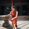 Modified Sleeveless Cheongsam - Dunhuang